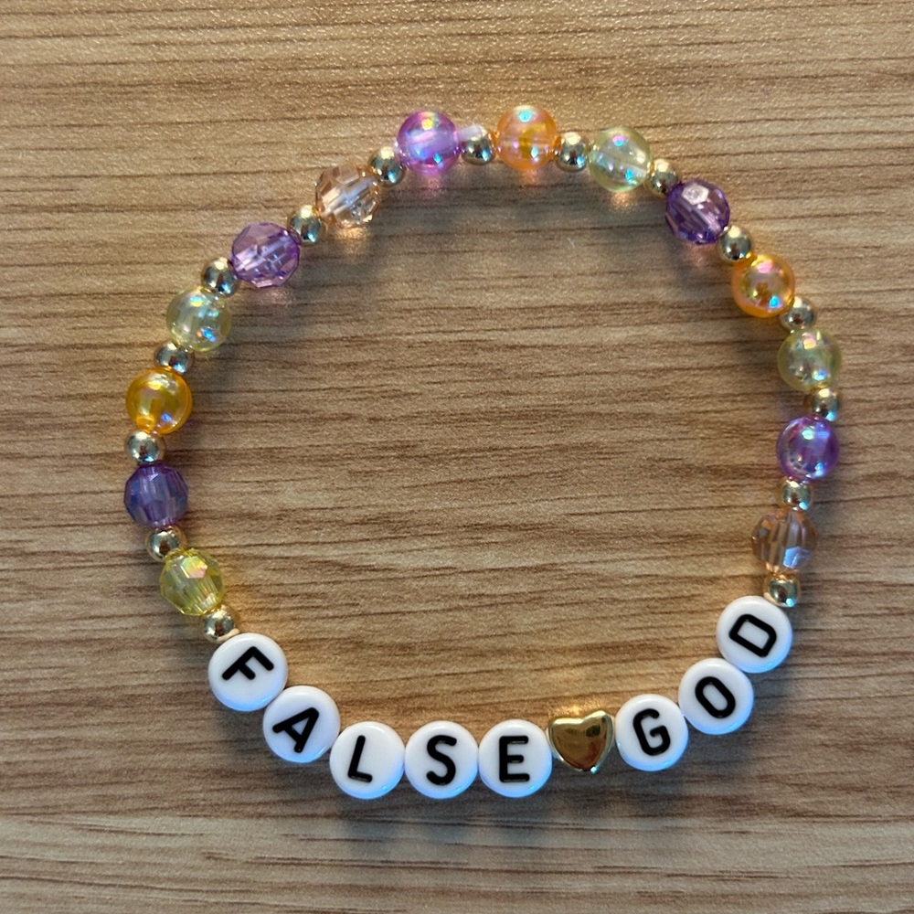 False god lover friendship bracelet Taylor swift